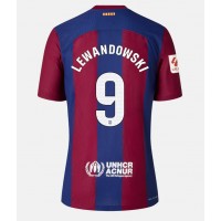 Barcelona Robert Lewandowski #9 Fußballbekleidung Heimtrikot 2023-24 Kurzarm